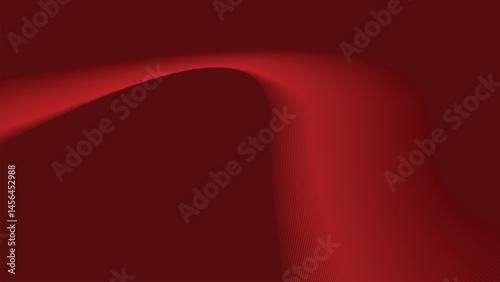 Red stripes wavy line abstract background for backdrop