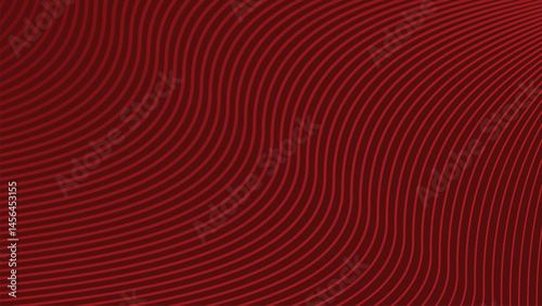 Red stripes wavy line abstract background for backdrop
