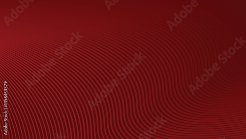 Red stripes wavy line abstract background for backdrop