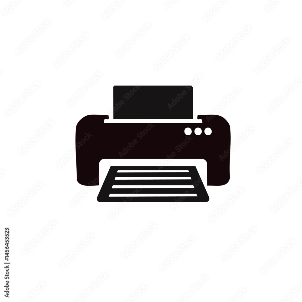 modern printer ink isolated on white background black silhouette vector graphic design modern printer ink isolated on white background black silhouette vector graphic design