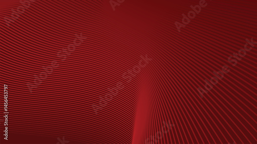 Red stripes wavy line abstract background for backdrop