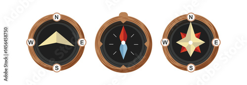Set Various vintage marine compasses 