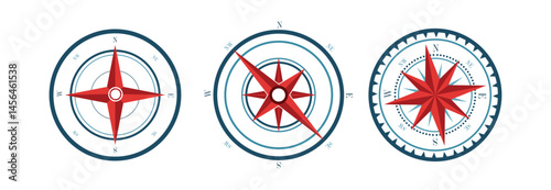 Set Various vintage marine compasses 