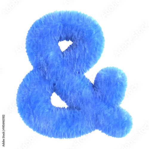 Blue Fluffy Ampersand Icon