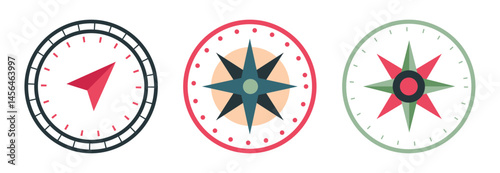 Set Various vintage marine compasses 