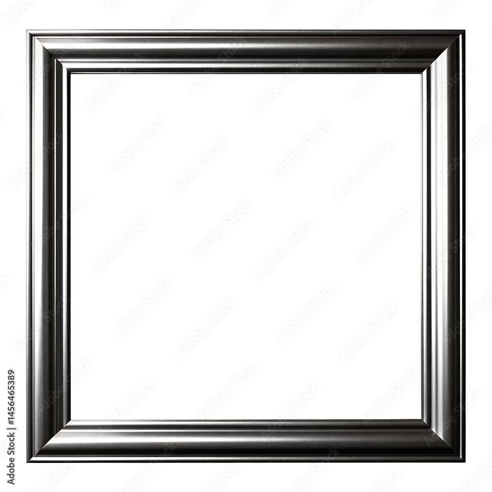 Fototapeta premium silver-frame-border_image-template-design-element-photo-background