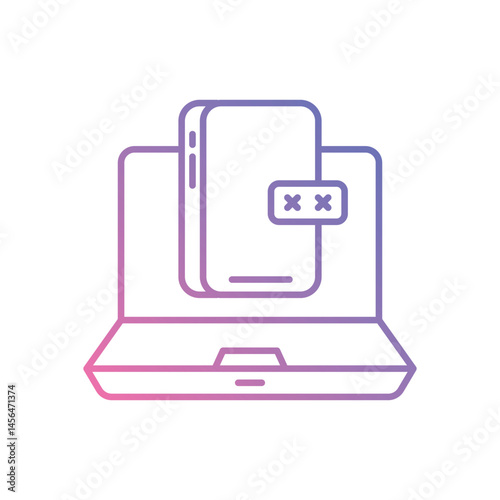 Two-Factor Authentication Supplier vector icons stock illustration