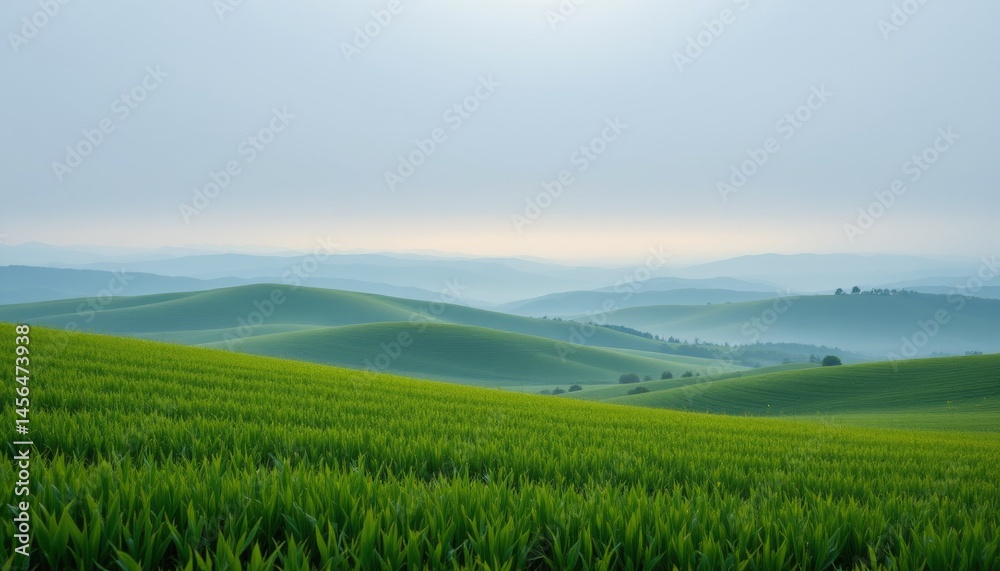 Fototapeta premium Rolling Green Hills Landscape
