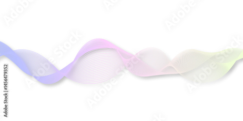 abstract wave element for design pink and white. Design template for cover, business. Abstract dynamic color lines, waves. Vector geometric backgrounds.	