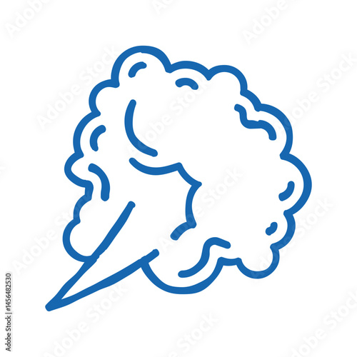 puff smell icon doodle illustration