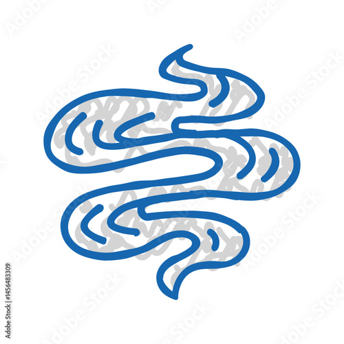 fluid smell icon doodle illustration