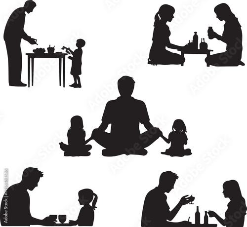 Family Picnic Silhouette – Outdoor Fun Vector Art

Picnic with Kids SVG – Relaxing Family Outing Design

Weekend Picnic Clipart – Family Time in Nature

Spring Picnic Silhouette – Parents & Children T