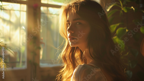 Natural beauty in morning sunlight