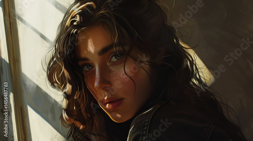 Soft portrait with natural window light