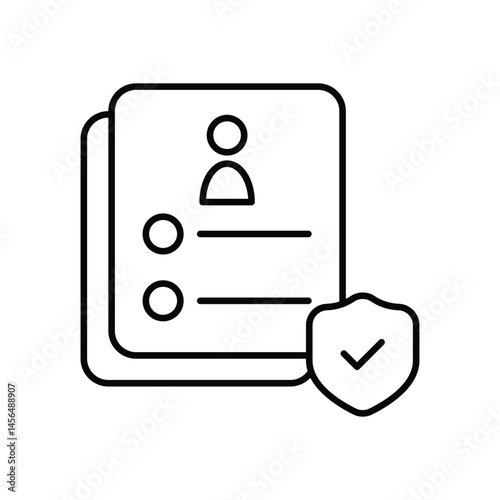 User Consent Supplier vector icons stock illustration