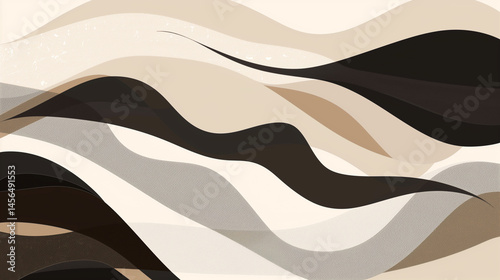 Minimal Abstract Fluid Background with Neutral Tones