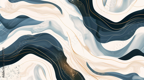 Minimal Abstract Fluid Background with Neutral Tones