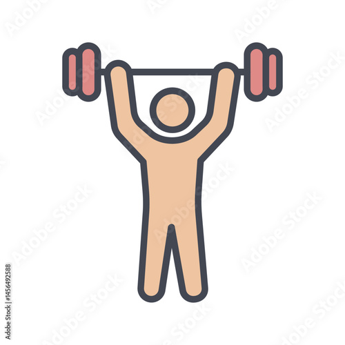 Weightlifting Vector Icon