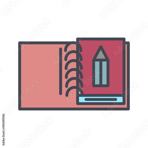 Sketchbook Vector Icon