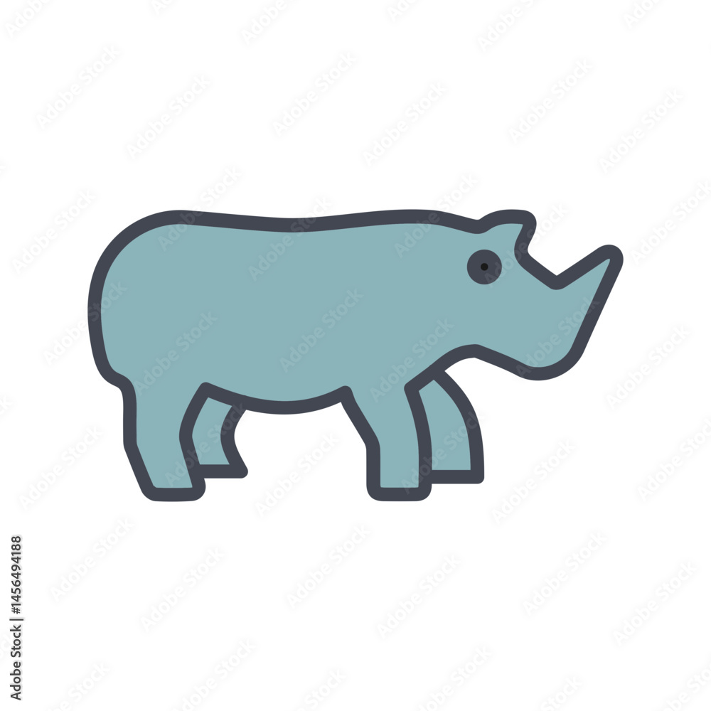 Rhino Vector Icon Rhino Vector Icon