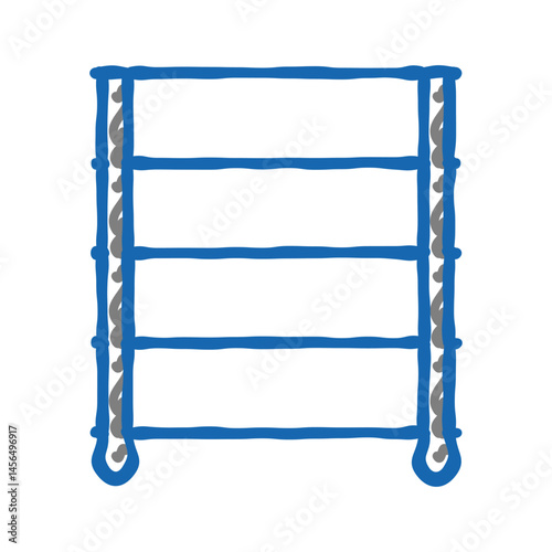 storage rack garage tool icon doodle illustration