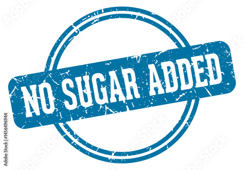 no sugar added stamp