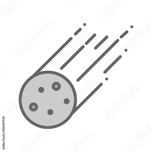 Asteroid Vector Icon