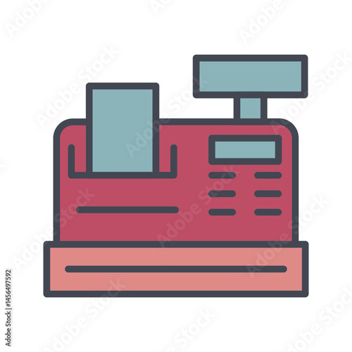 Cash Register Vector Icon