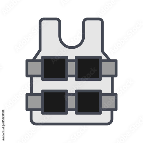 Bulletproof Vest Vector Icon
