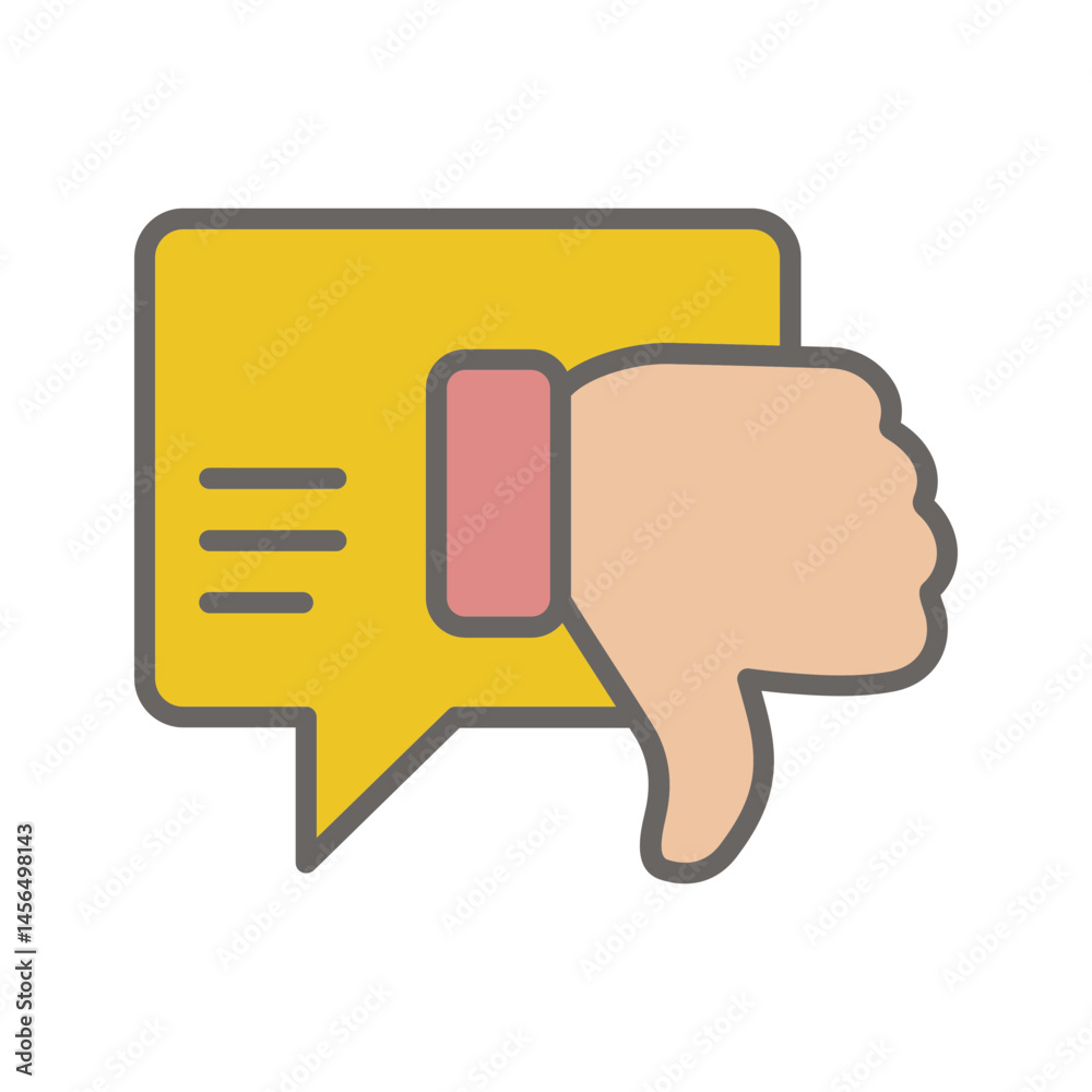 Negative Feedback Vector Icon Negative Feedback Vector Icon