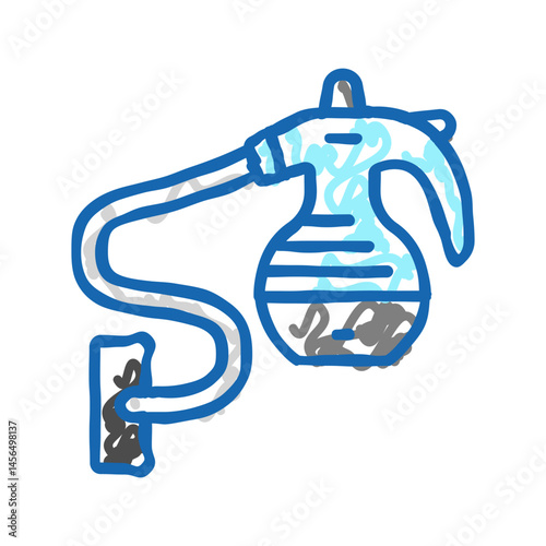 steam cleaner home accessory icon doodle illustration