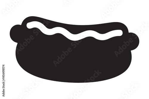 Hot Dog Character Logo | Fun Vector Silhouette for Food Truck Graphics