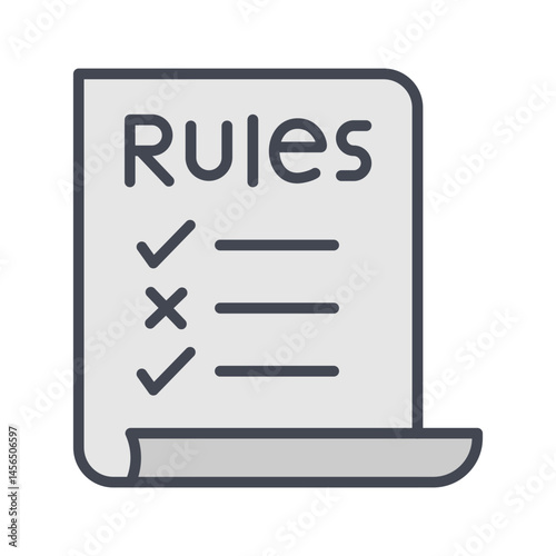 Classroom Rules Vector Icon