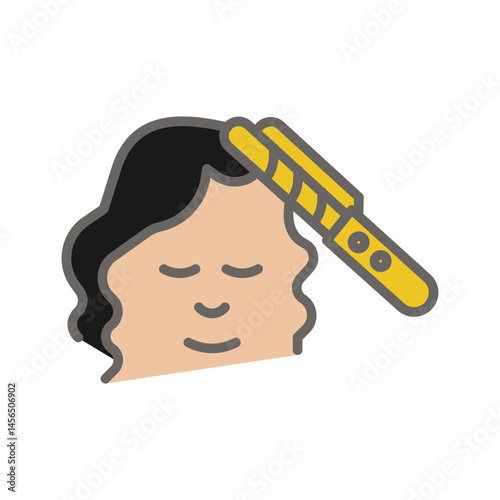 Hair Styling Vector Icon