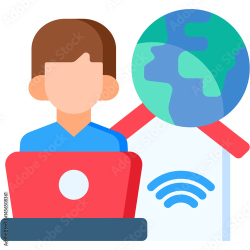Remote Work Icon
