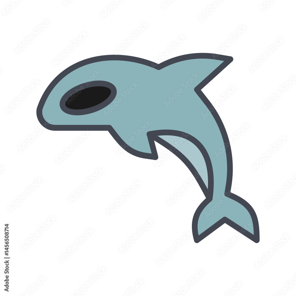 Fototapeta premium Orca Vector Icon