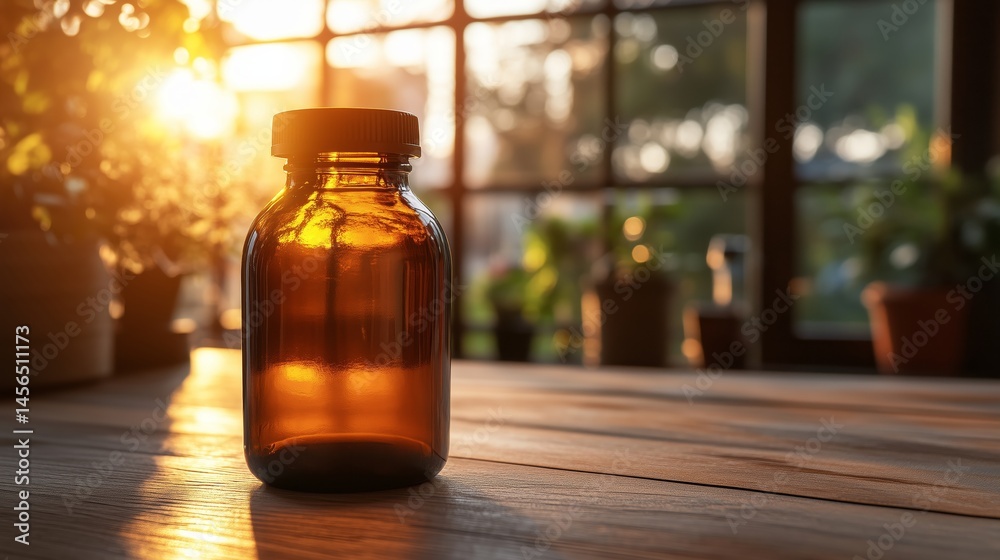 A bottle of semaglutide on a laboratory table, blurred laboratory background. 1 A bottle of semaglutide on a laboratory table, blurred laboratory background. 1