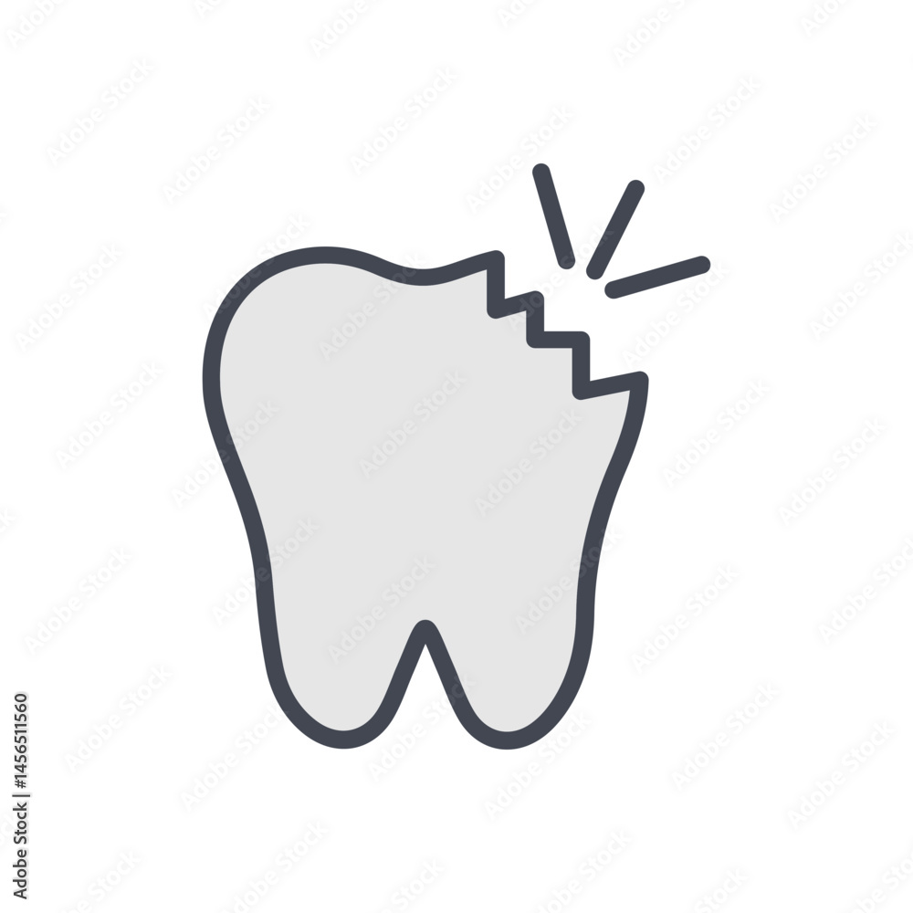 Obraz premium Toothache Vector Icon