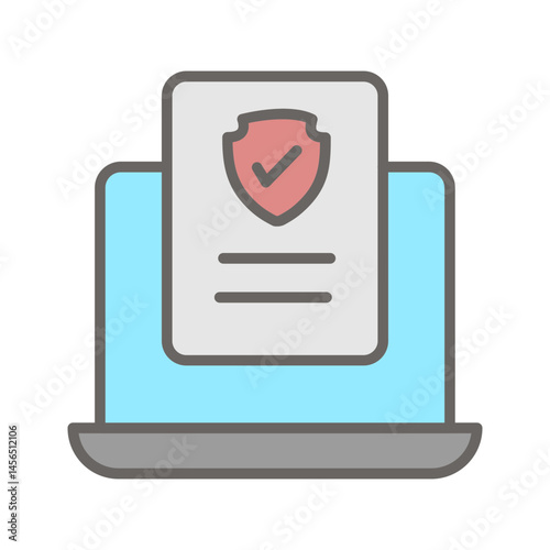 Cybersecurity Compliance Vector Icon