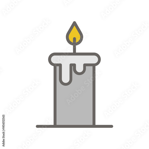 Halloween Candle Vector Icon