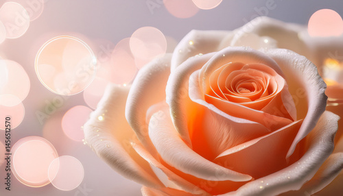 Orange Rose Background Generated image