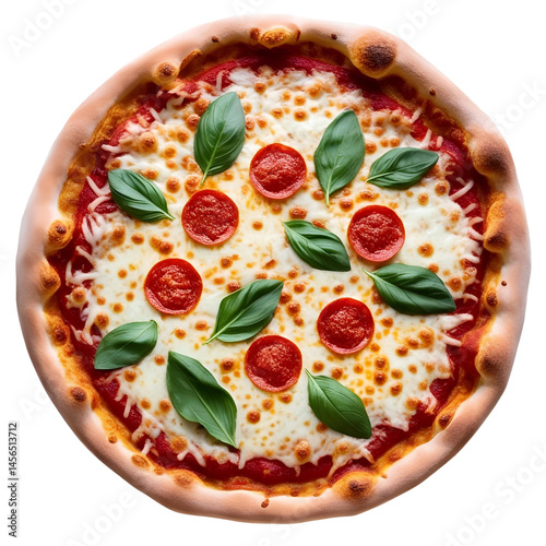 pizza isolated on white background