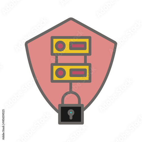 Secure Server Vector Icon