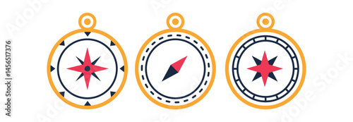 Set Various vintage marine compasses 