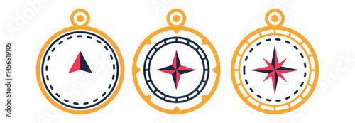 Set Various vintage marine compasses 