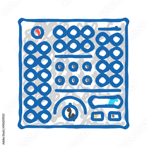 control panel tool work icon doodle illustration