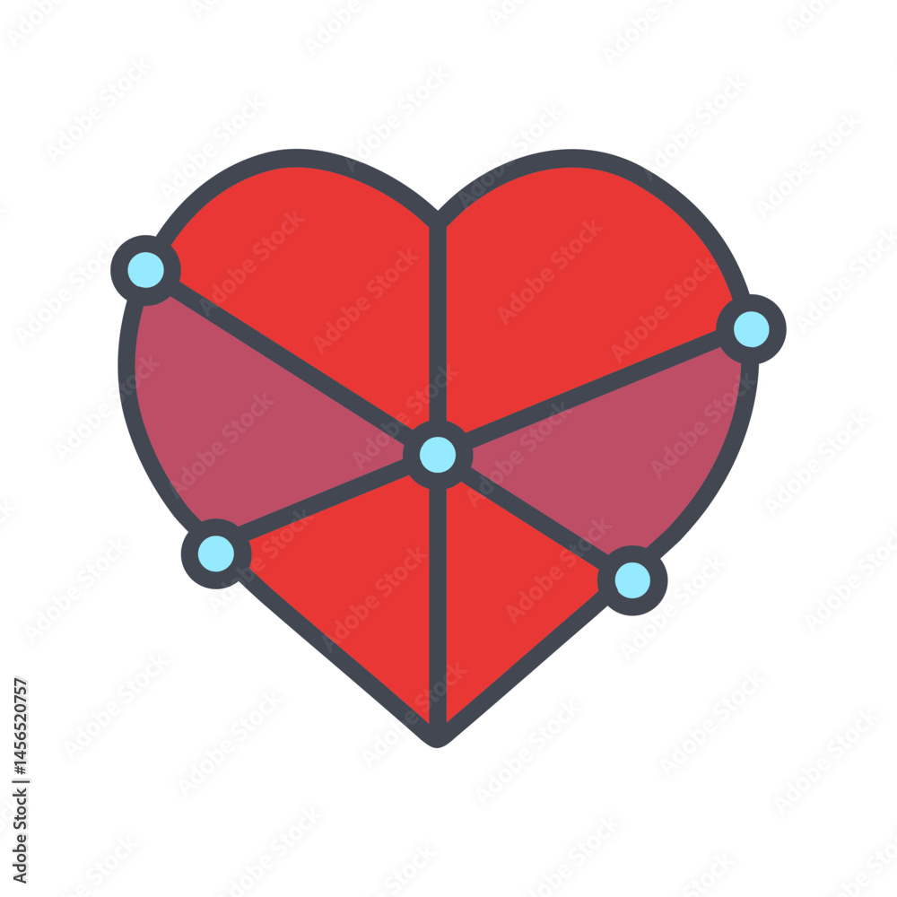 Love Connection Vector Icon Love Connection Vector Icon