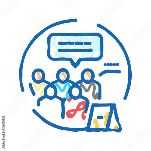 circumstantial evidence crime icon doodle illustration