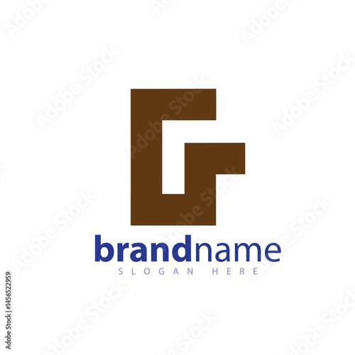 G R Logo vector template