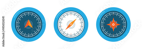 Set Various vintage marine compasses 